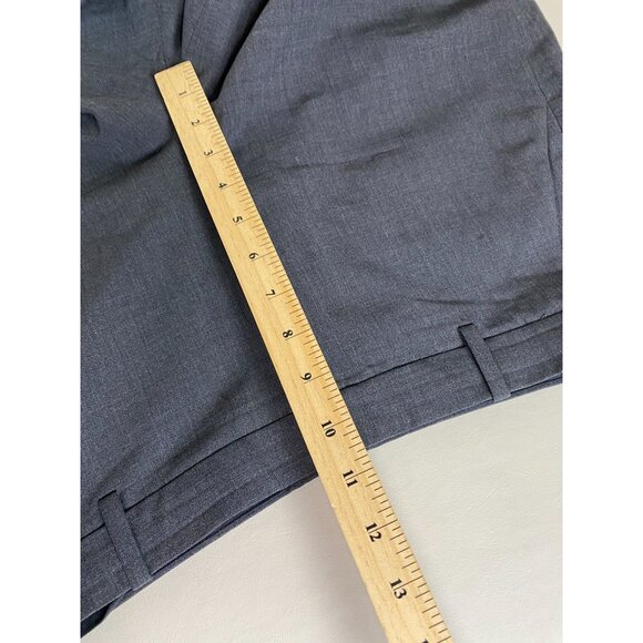 Theory Women Gray Wool Dress Pants Size 8 Trouser Career Formal Capsule Straight - Picture 6 of 16